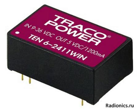 Преобразователь напряжения TRACO POWER,TEN 6
