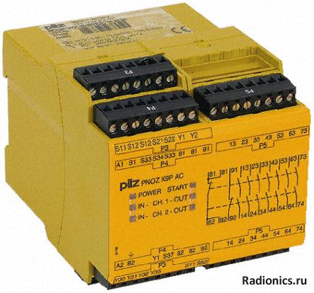 Реле PILZ PNOZ X9P 24VDC 100-240VACDC